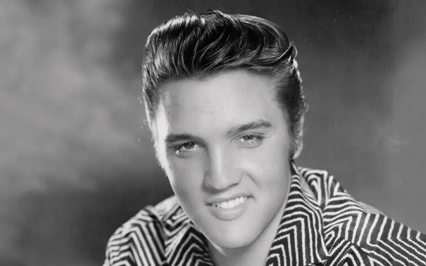 King of Rock - Elvis Presley mit Pompadour