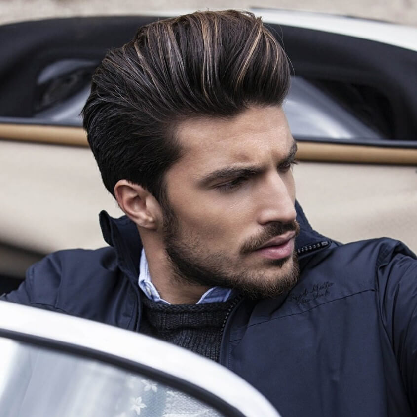 Die klassische Pompadour Frisur