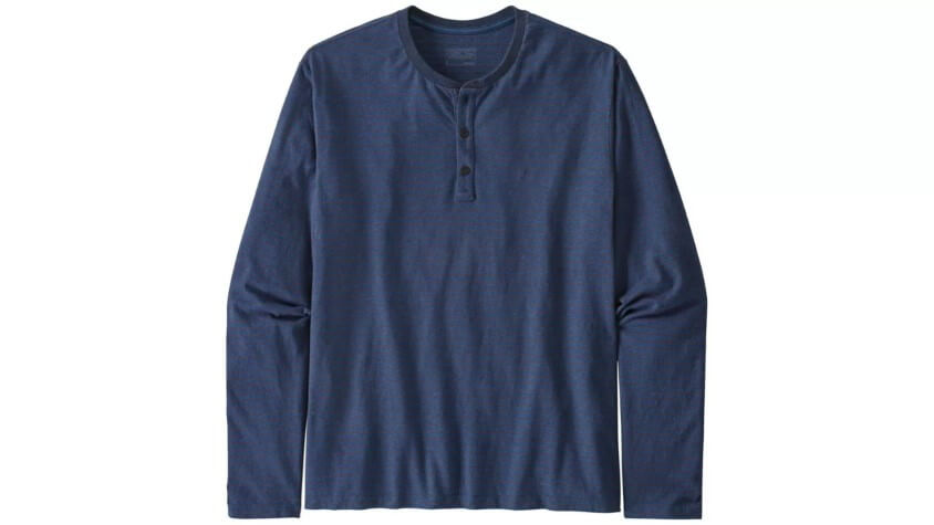 Langärmliges Henley Shirt