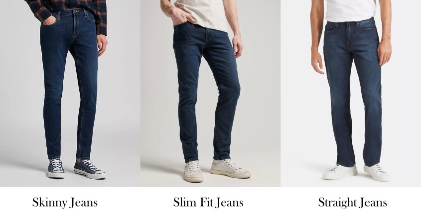 Passformen von Herrenjeans