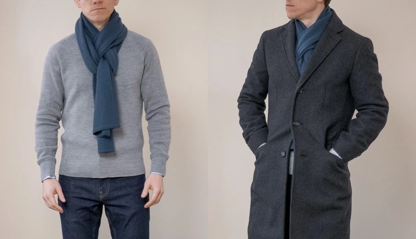 Winter Outfits Männer - Schals als Accessoires